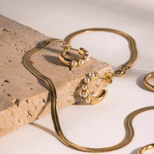 Mother-of-Pearl Charm Earrings