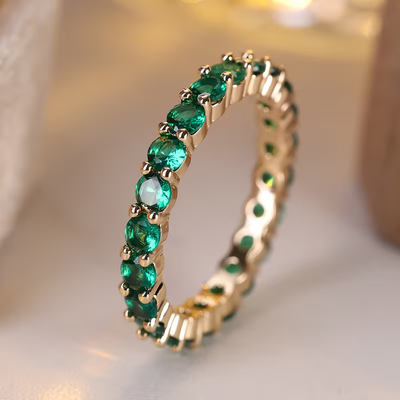 Emerald Eternity Ring