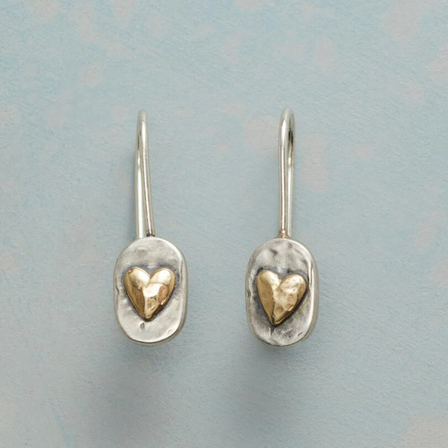 Heritage Silver Heart Earrings