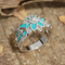 Sacred Turquoise Flower Crystal Ring