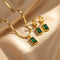 Elegant Sculpted Gold Jewelry Set