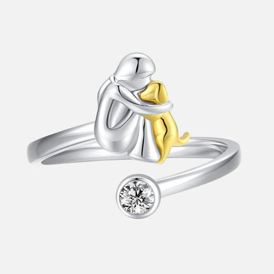Dog Lover's Embrace Ring