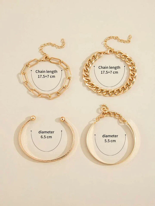 Elan Mercer Bracelet Set | Gold