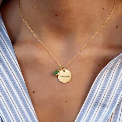 Custom Ruby Name Necklace