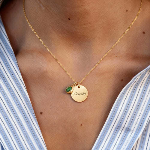 Custom Ruby Name Necklace