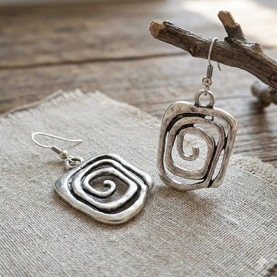 Abstract Swirl Earrings