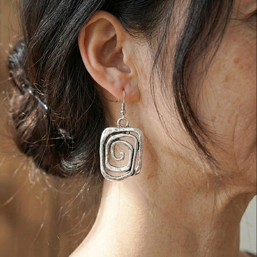 Abstract Swirl Earrings