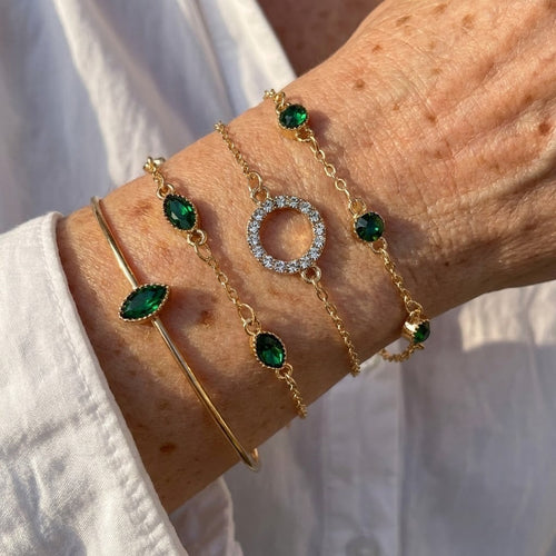 Champs Emerald Bracelet Set