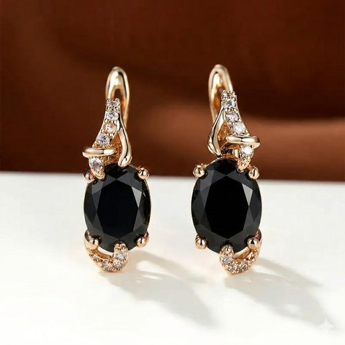 Gorgeous Sapphire Gold Earrings